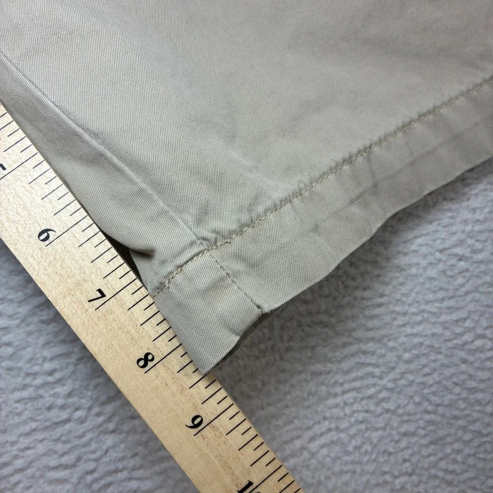 Polo Ralph Lauren Big Tyler Chino Shorts Men 48Bx8 Khaki Cotton Pleated Preppy